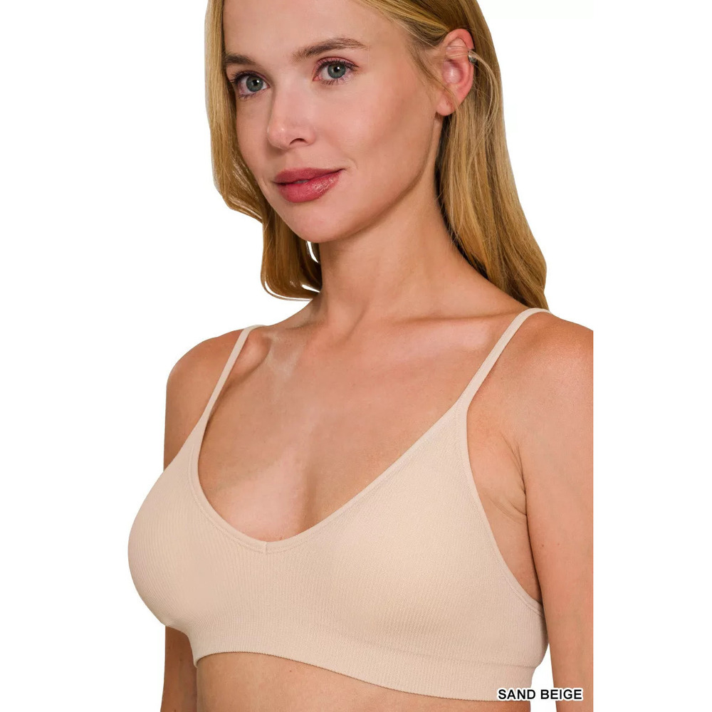 Zenana Seamless Classic Bra with Removable Bra Pads